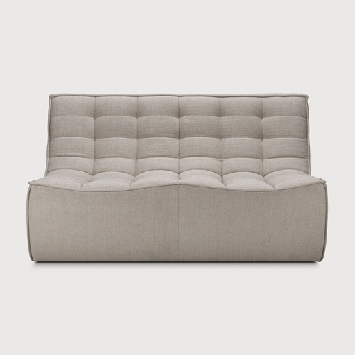 [20267] N701 sofa - 2 seater  (Ecru Eco fabric)