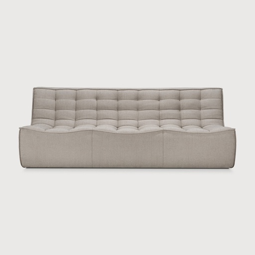 [20268] N701 sofa - 3 seater  (Ecru Eco fabric)