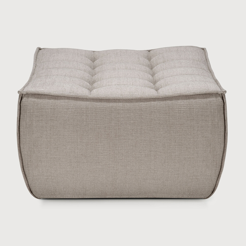 [20269] N701 sofa - footstool  (Ecru Eco fabric)