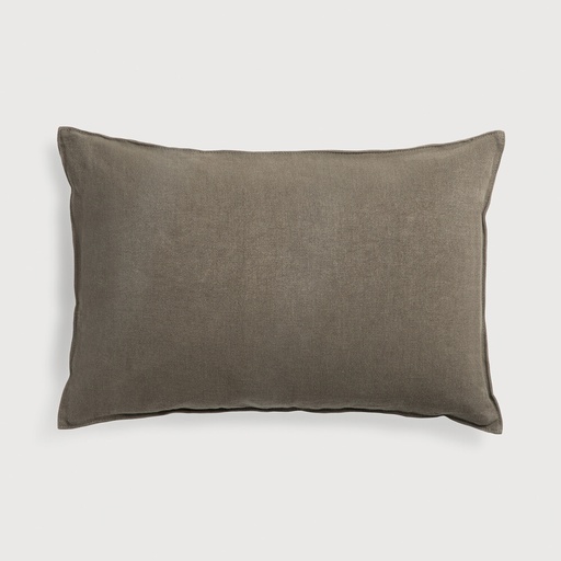 [21319] Lin cushion - lumbar (Grey)