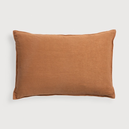 [21318] Lin cushion - lumbar (Cinnamon)