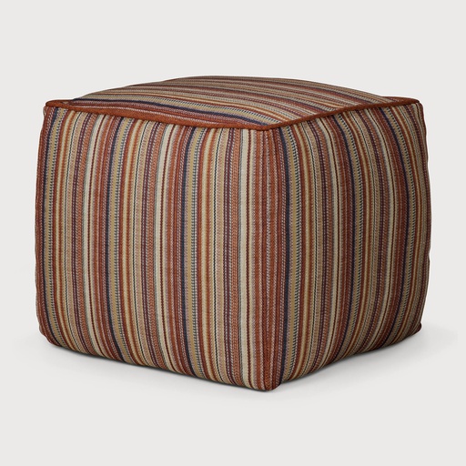 [20181] Zahara outdoor poef (Terra Stripe)