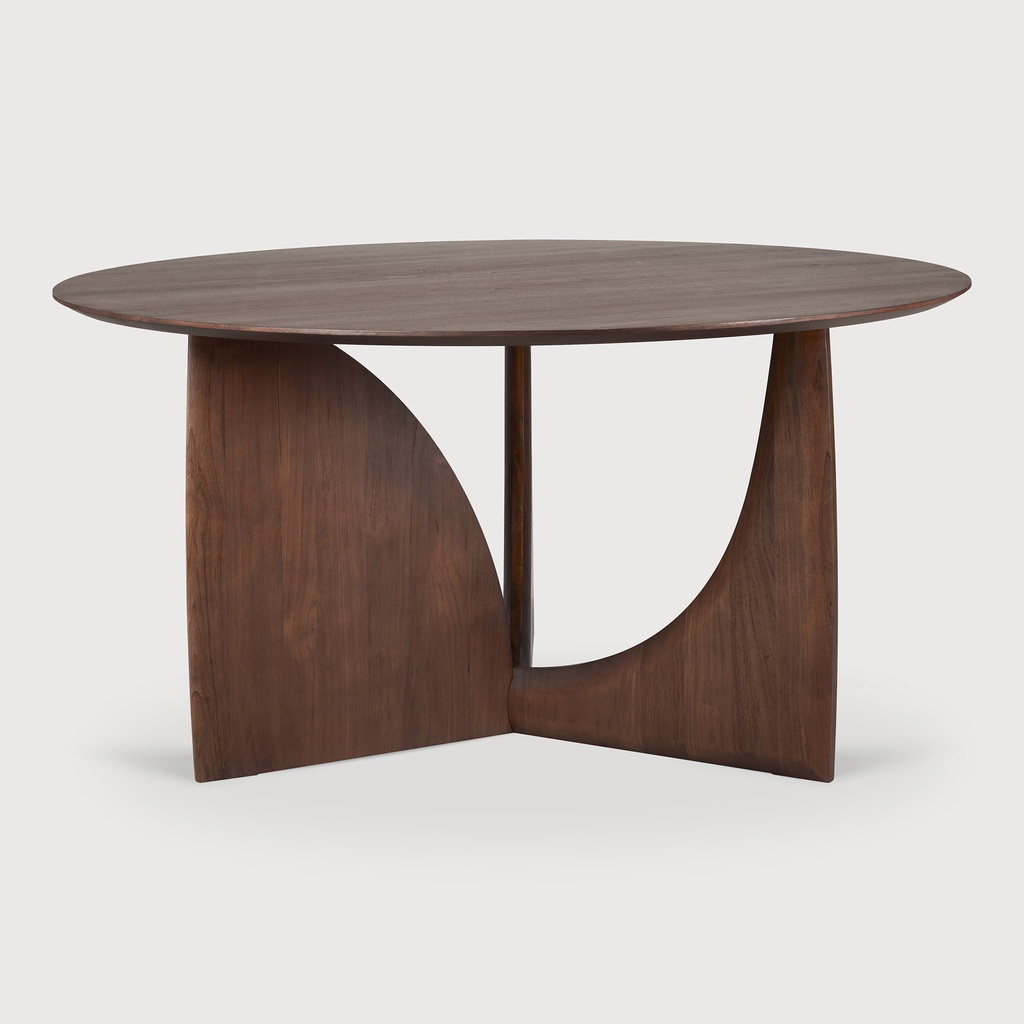 Geometric round dining table