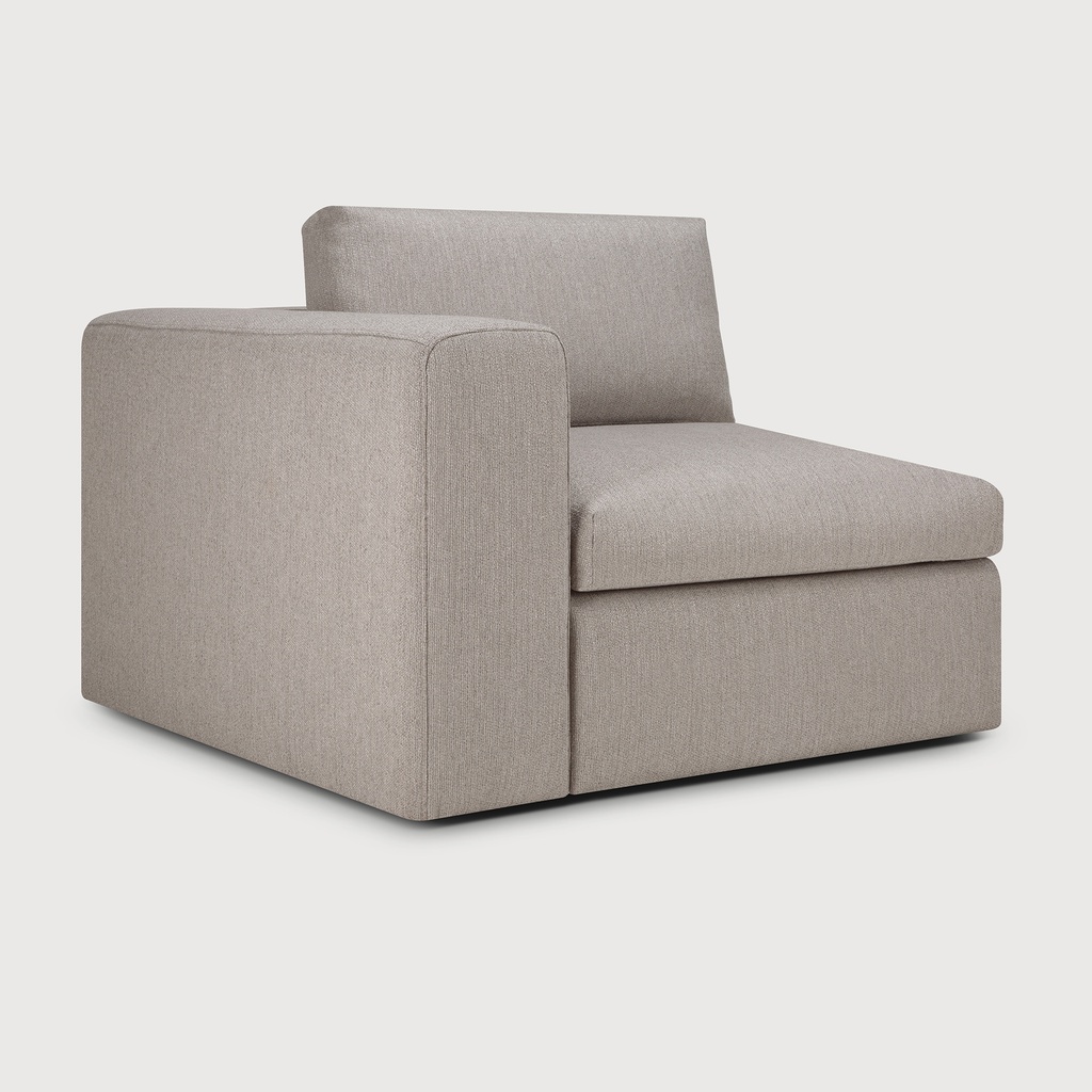 Canapé modulaire Mellow - Accoudoir bras droit - Clay