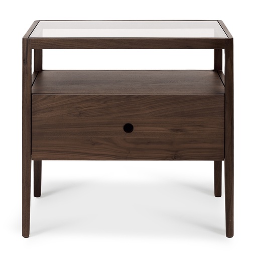 [45185] Spindle bedside table (Walnut)
