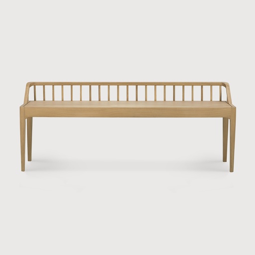 [51243] Spindle bench (Oak)