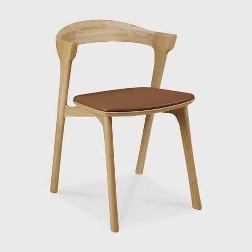 [51488] Oak Bok dining chair (Cognac Leather, Varnished)
