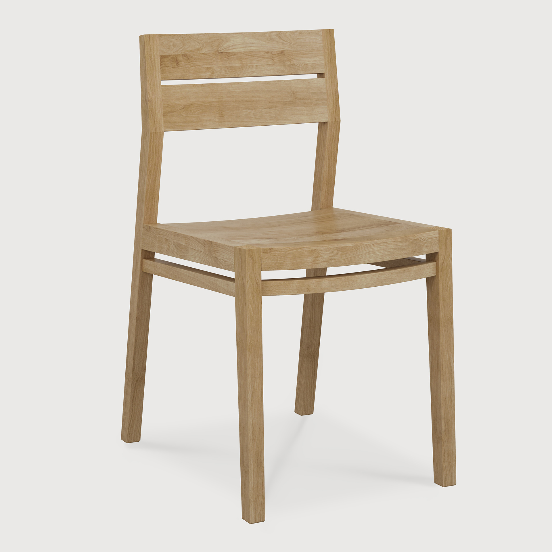 [50657R] Ex 1 dining chair - contract grade (Oiled)