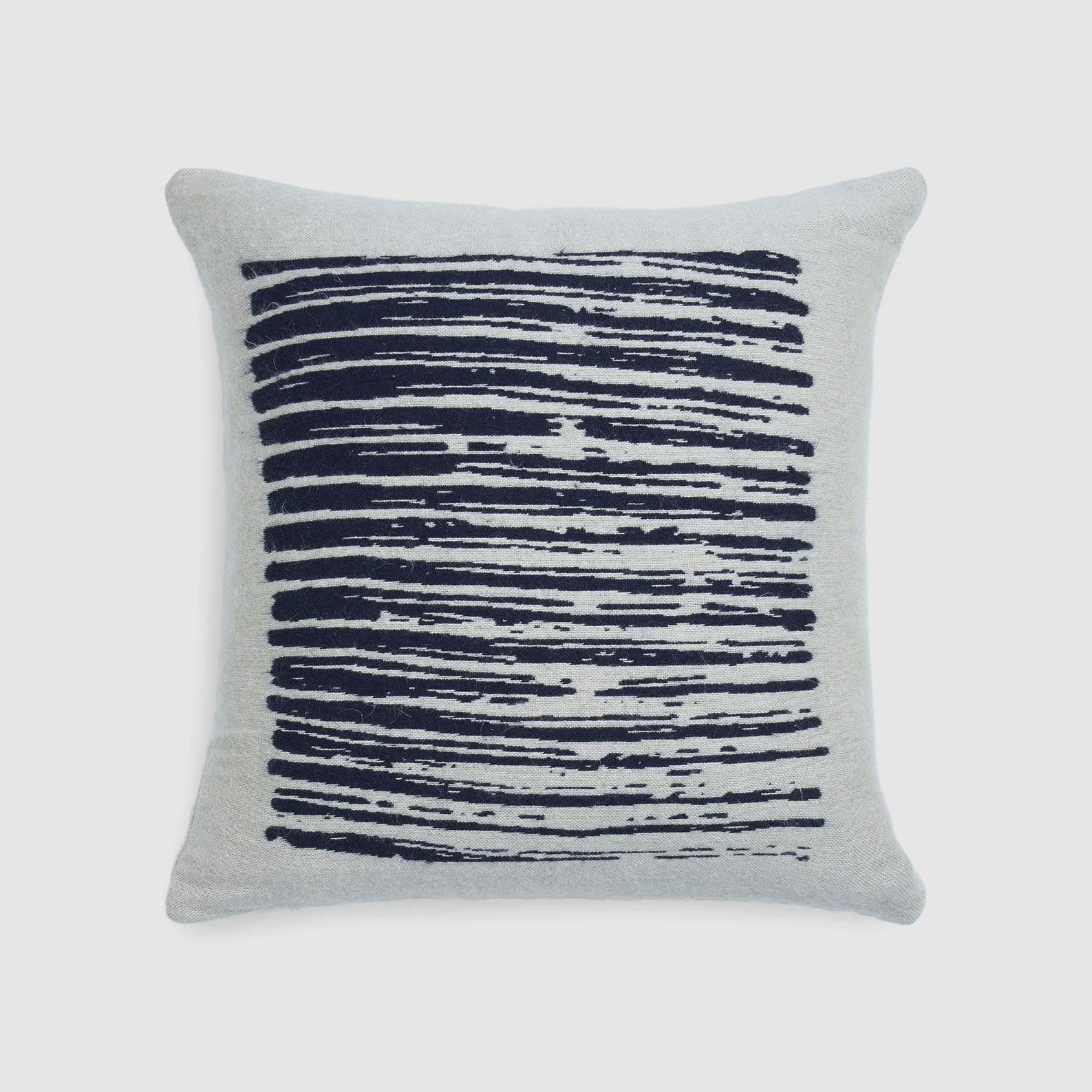 [21058] Lines cushion - square  (White)