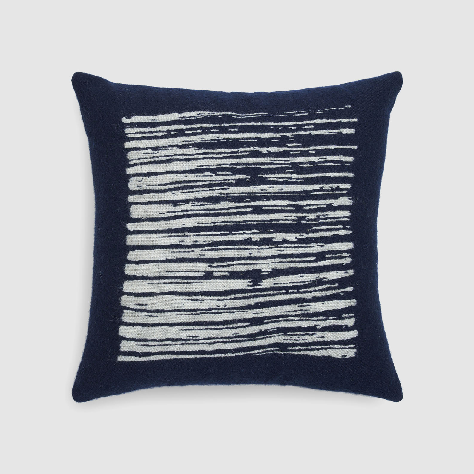 [21059*] Lines cushion - square  (Navy)
