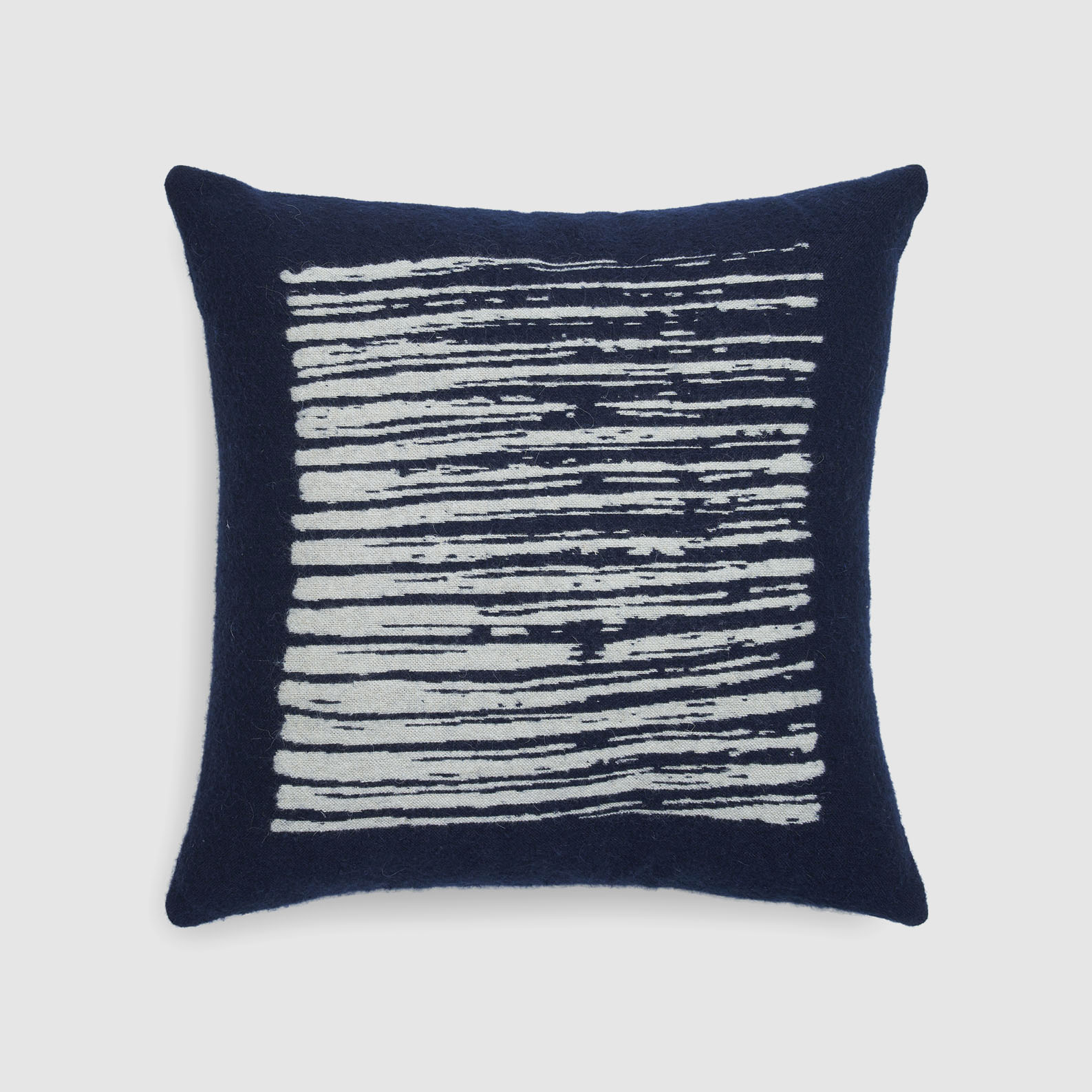 [21059*] Lines cushion - square  (Navy)