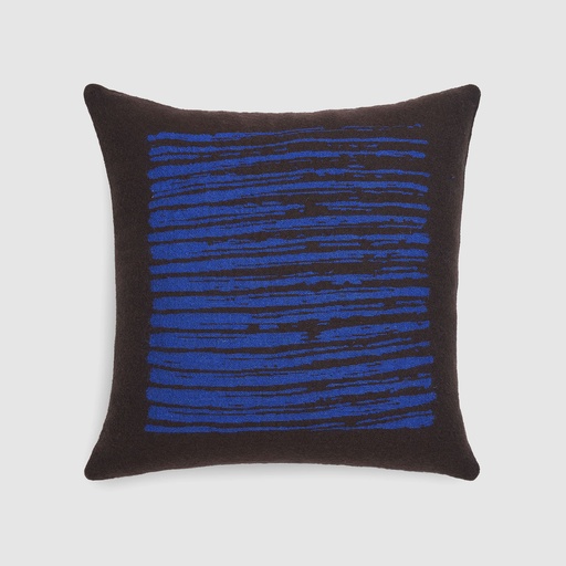 [21066*] Lines cushion - square  (Brown)
