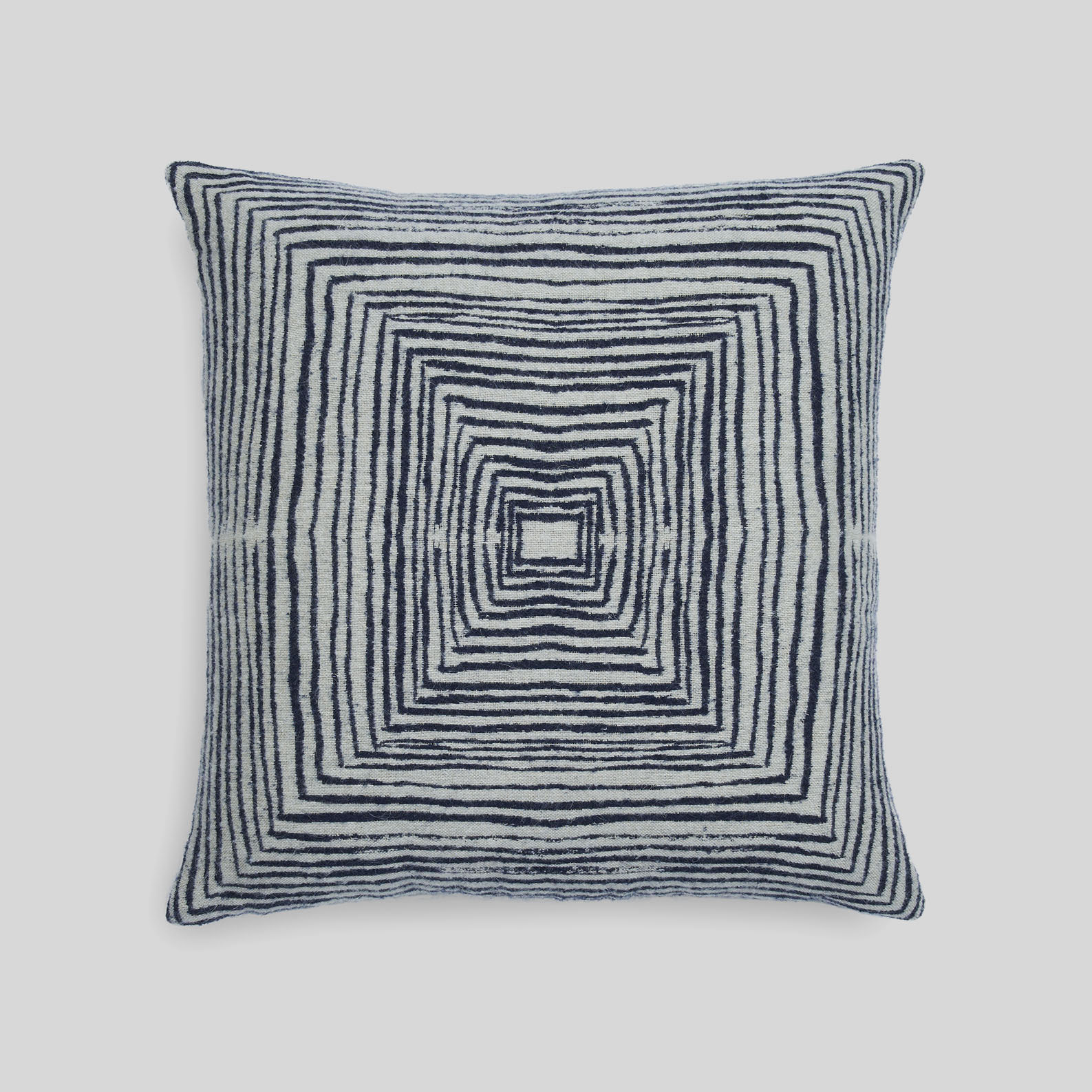 [21057*] Linear Square cushion - square  (White)