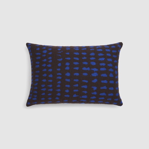 [21068] Dots cushion - lumbar (Brown)