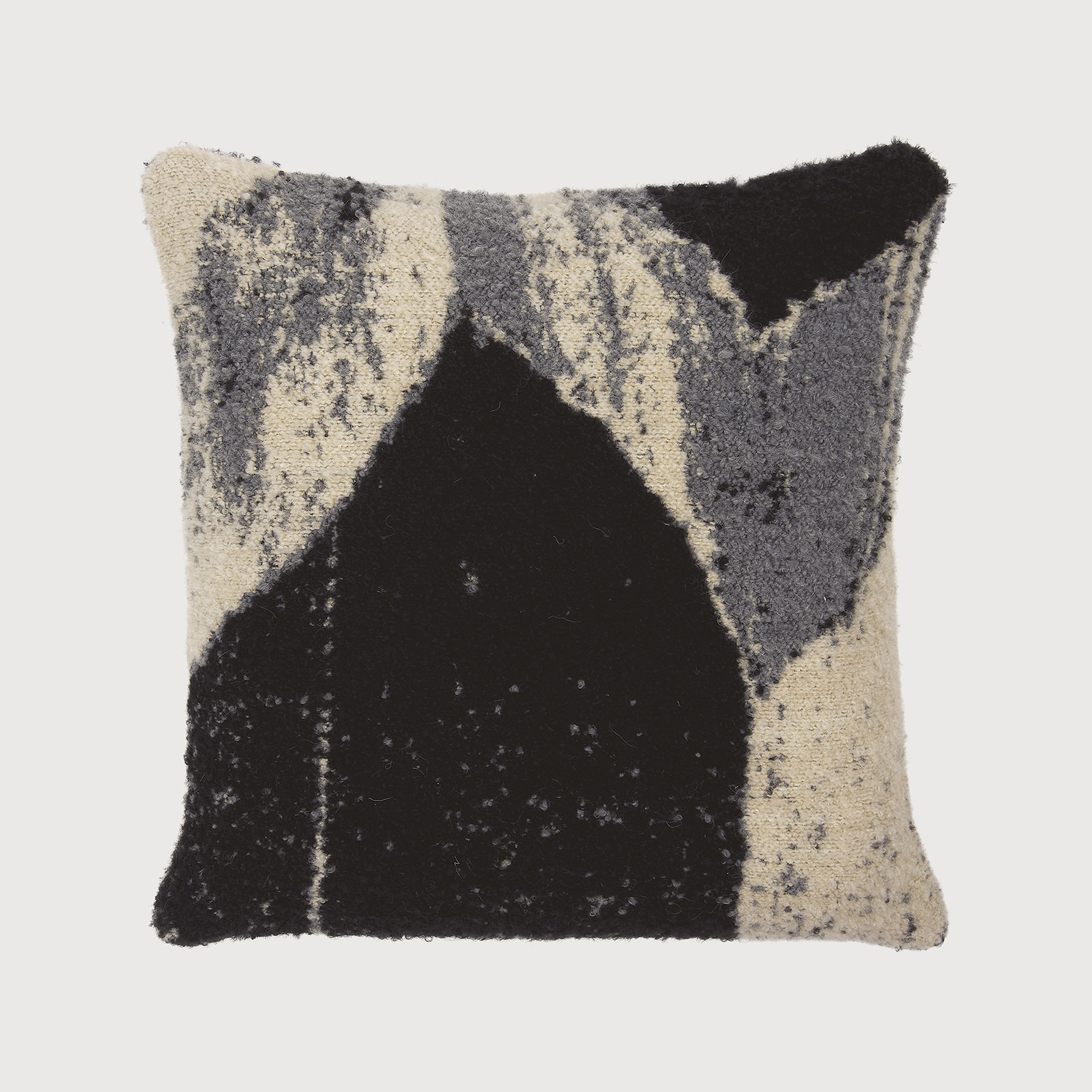 [21037] Chevron cushion - square (Nero)