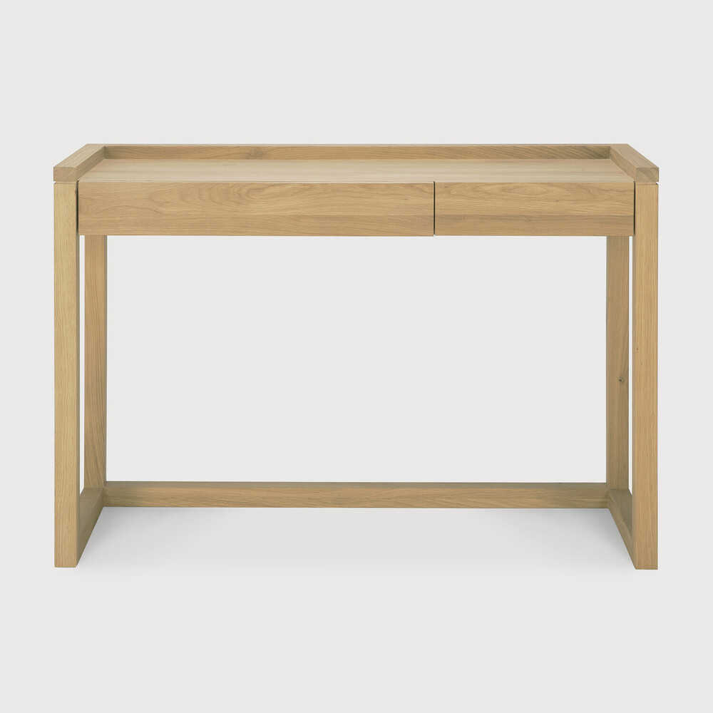 [50516*] Frame desk - 2 drawer  (Oak)