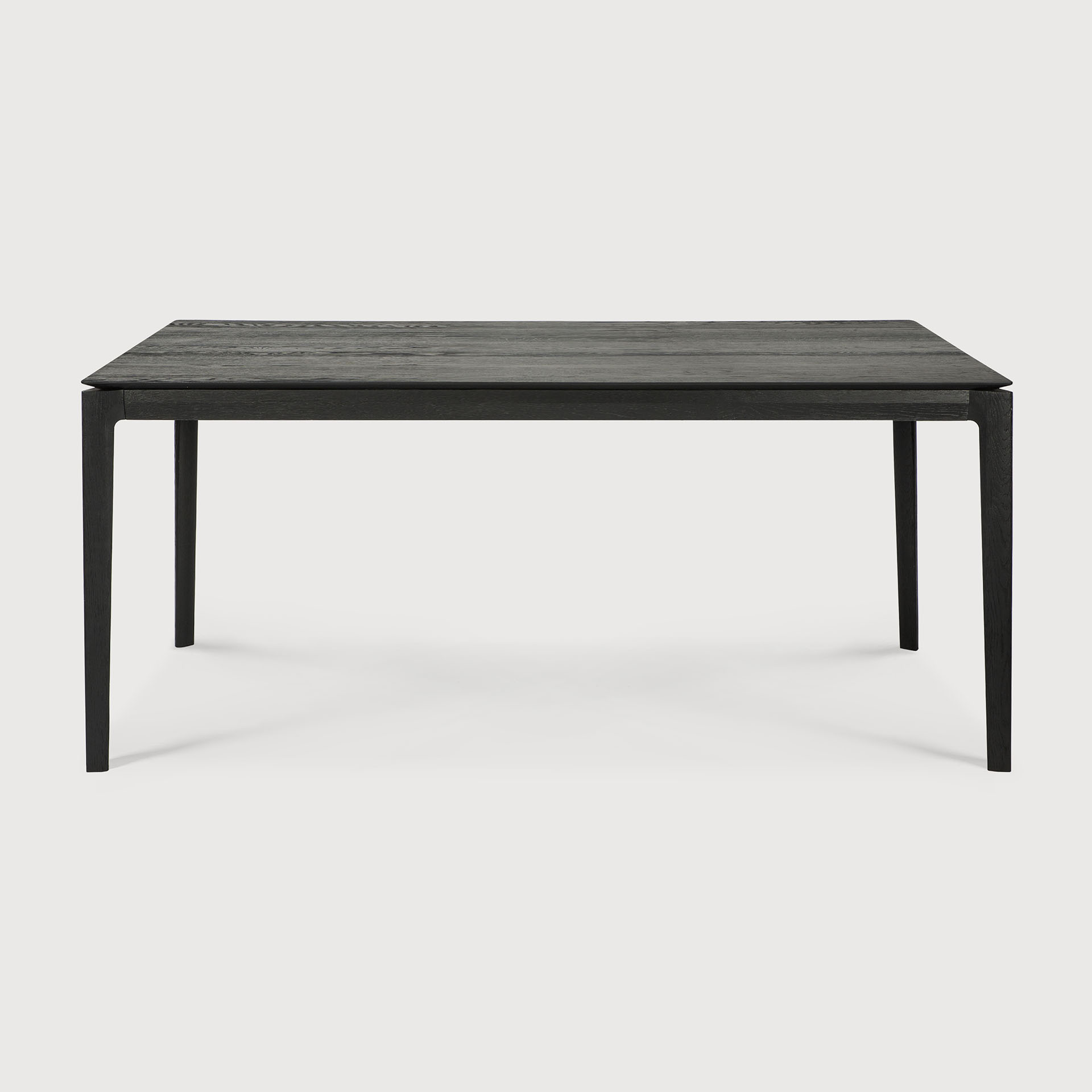 [51506] Oak Bok black dining table (180x90x76cm)