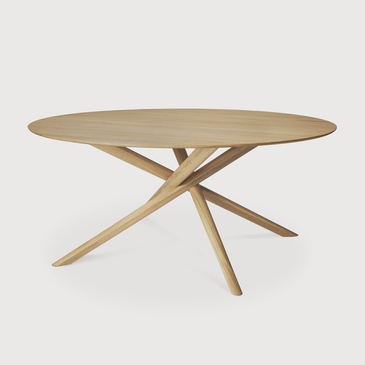 [50545] Oak Mikado round dining table