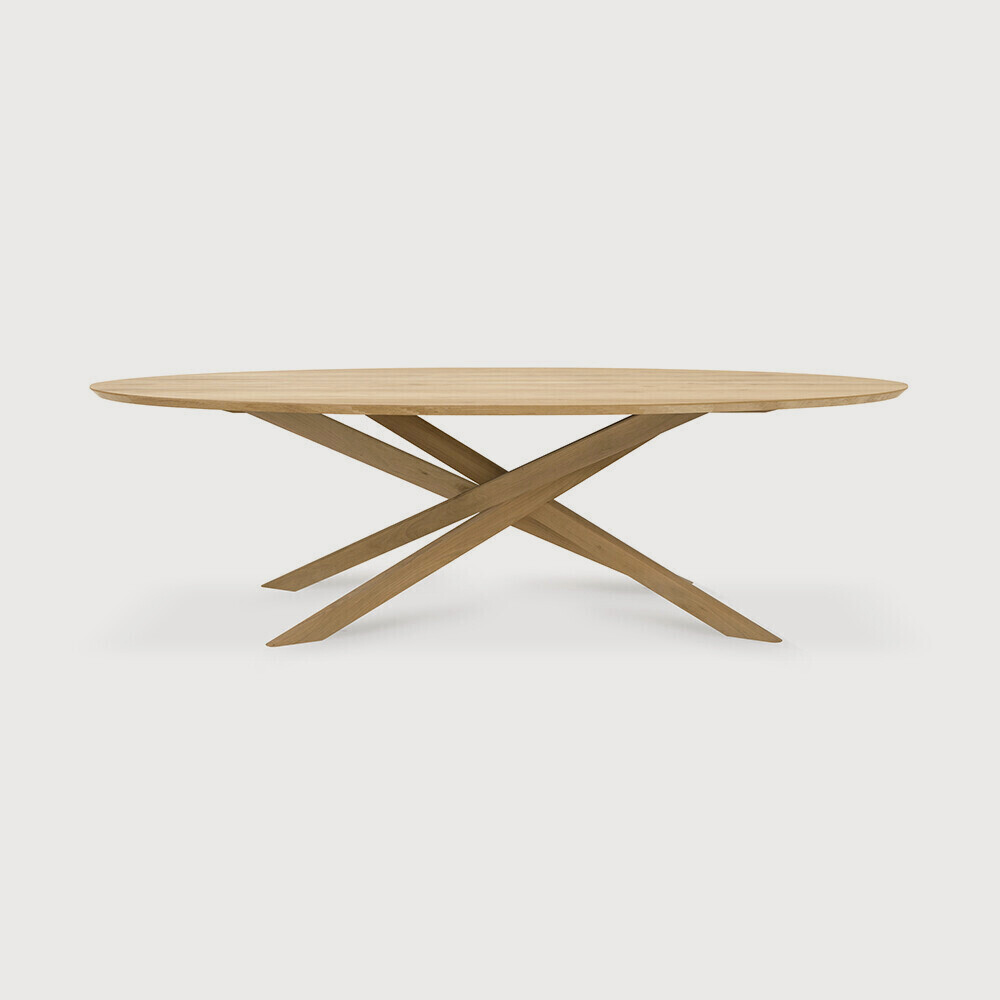 [50181] Oak Mikado oval dining table (Oak, Oiled)