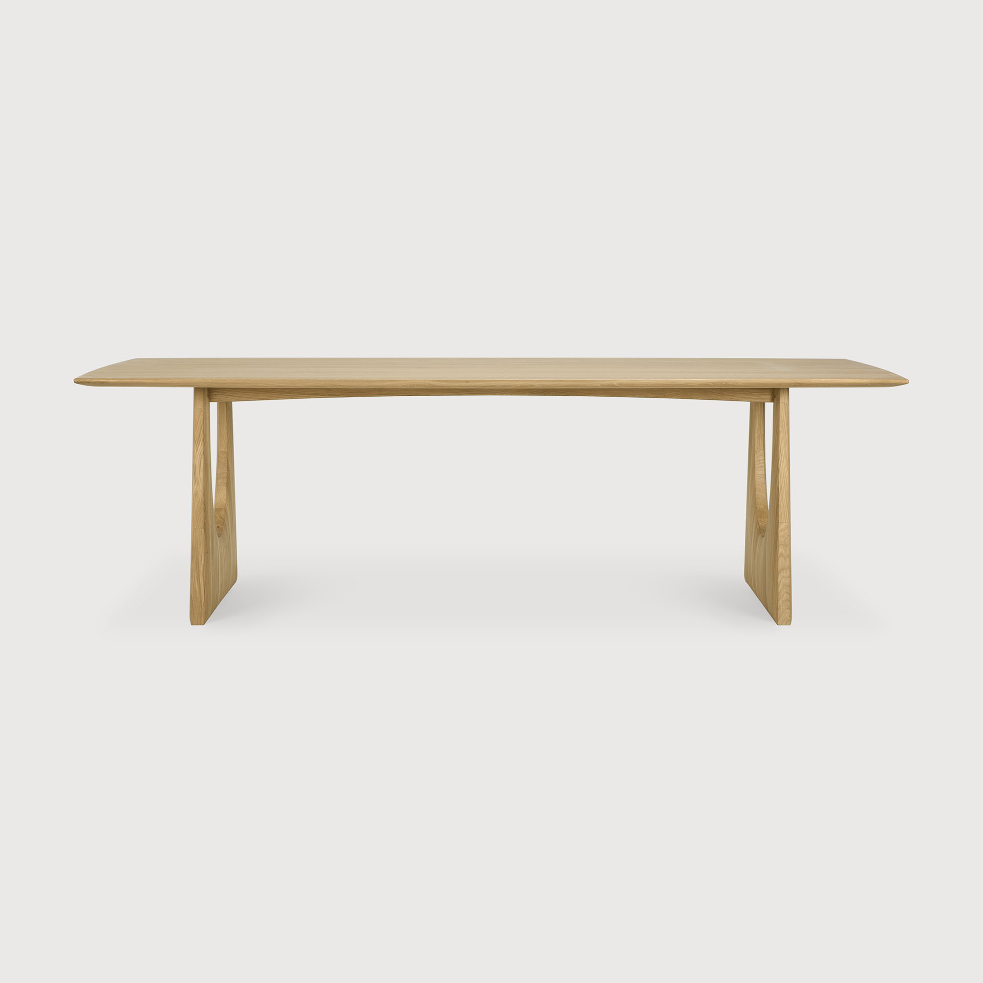 [55013] Oak Geometric dining table