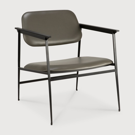 [60086] DC lounge chair (Olive Green Leather)