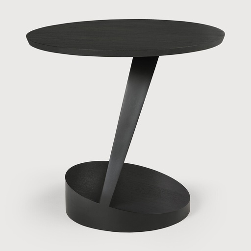 [10185*] Oblic side table  (Teak Black)
