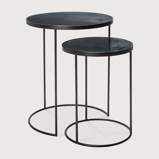 [20703*] Nesting side table set (Charcoal)