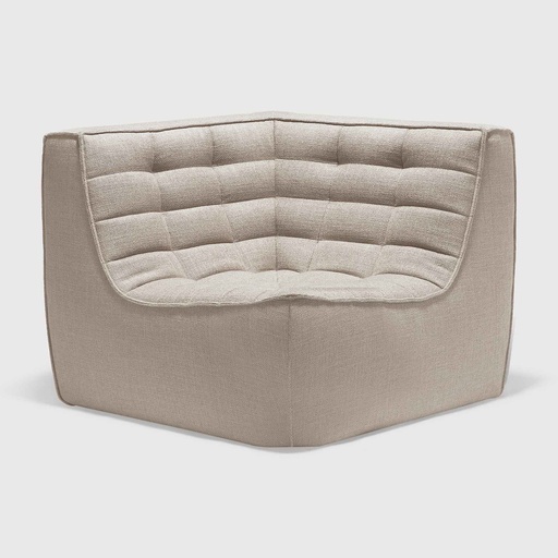 [20209S*] Canapé modulaire N701 - angle carré (Beige - location à court terme uniquement)