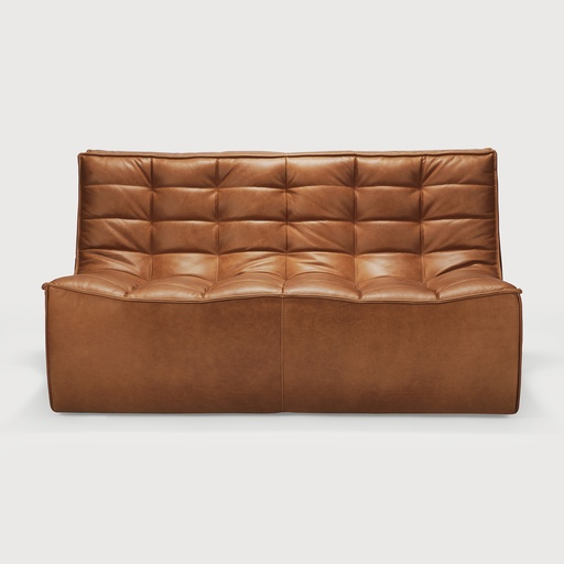 [20083*] N701 sofa - 2 seater  (Old Saddle - Leather)