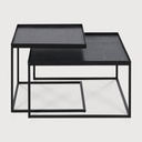 Square tray coffee table set - S/L (Trays not included)