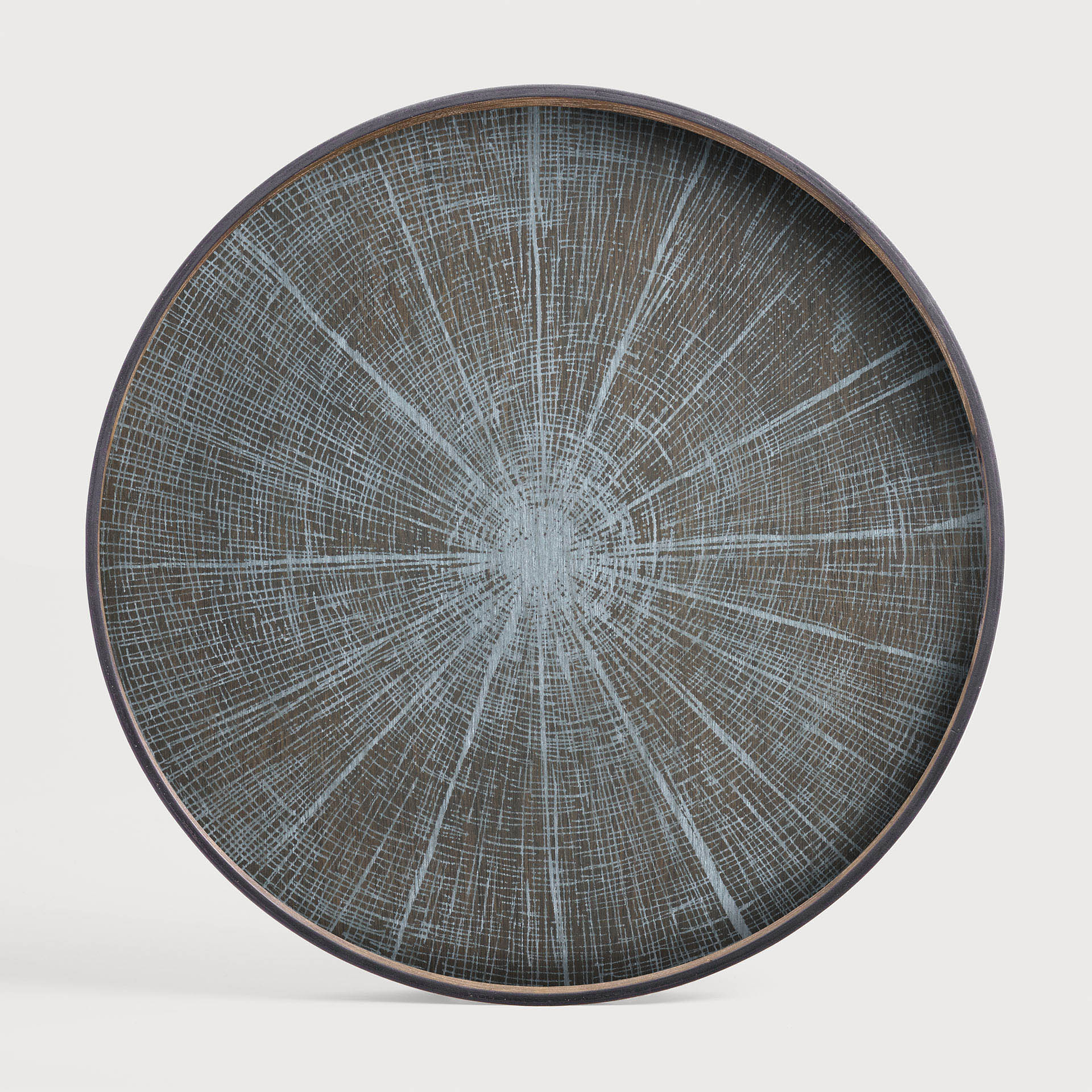 [20378R] White Slice wooden tray (92x92x4cm)