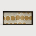 Sienna Dots glass tray