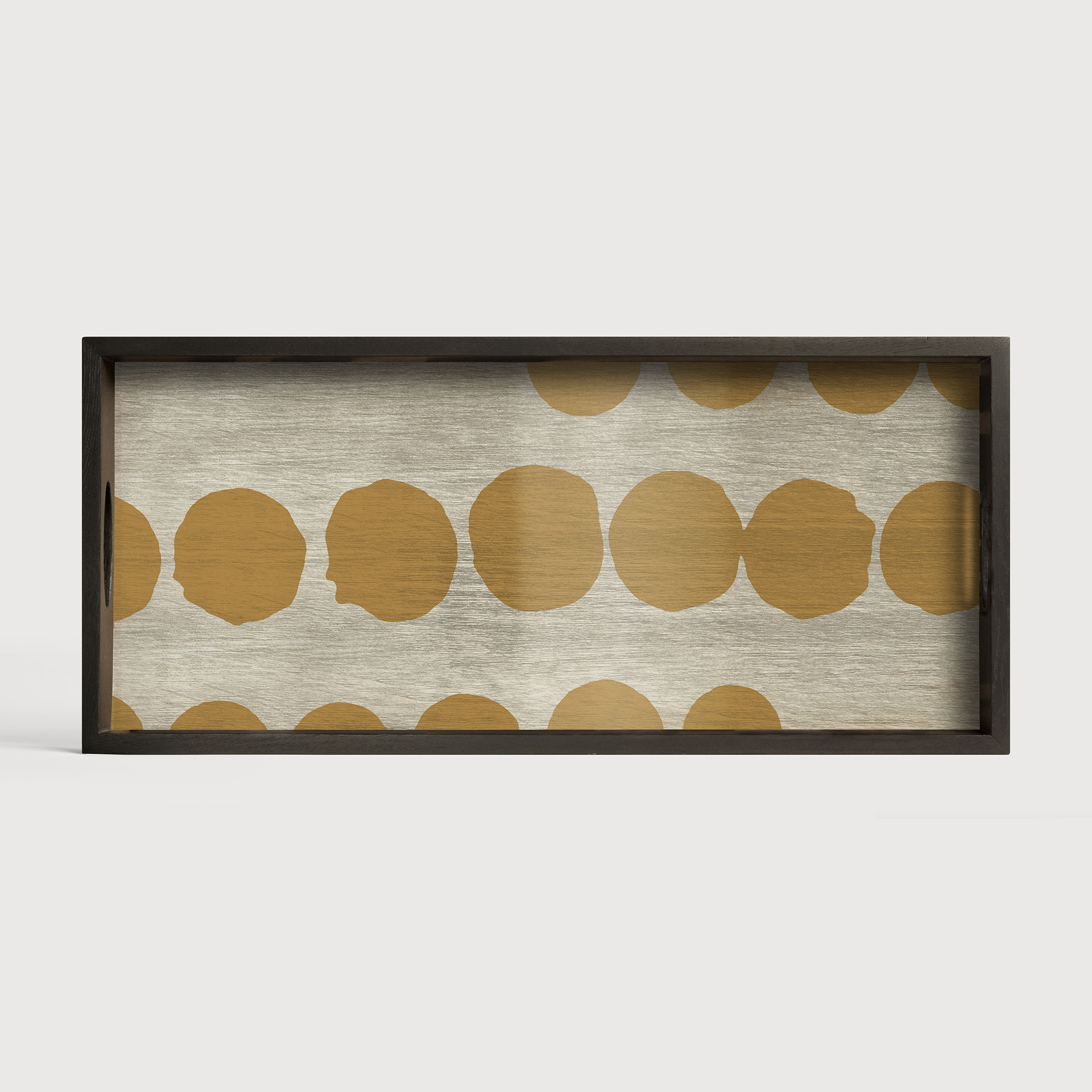 [20442*] Sienna Dots glass tray