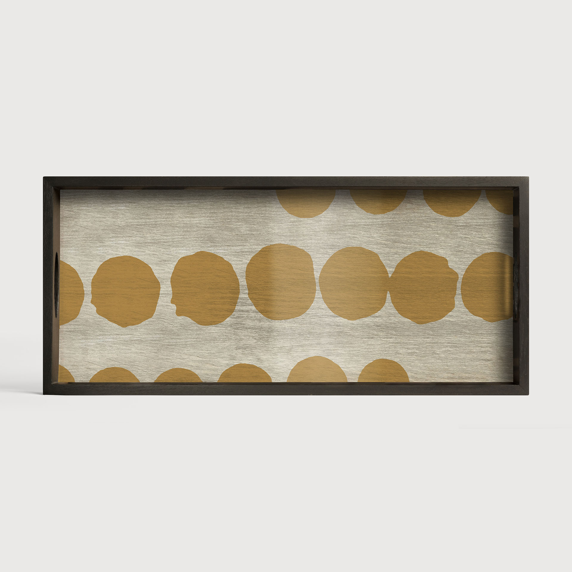 [20442R] Sienna Dots glass tray
