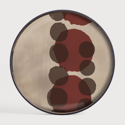 [20437] Pinot Layered Dots glass tray