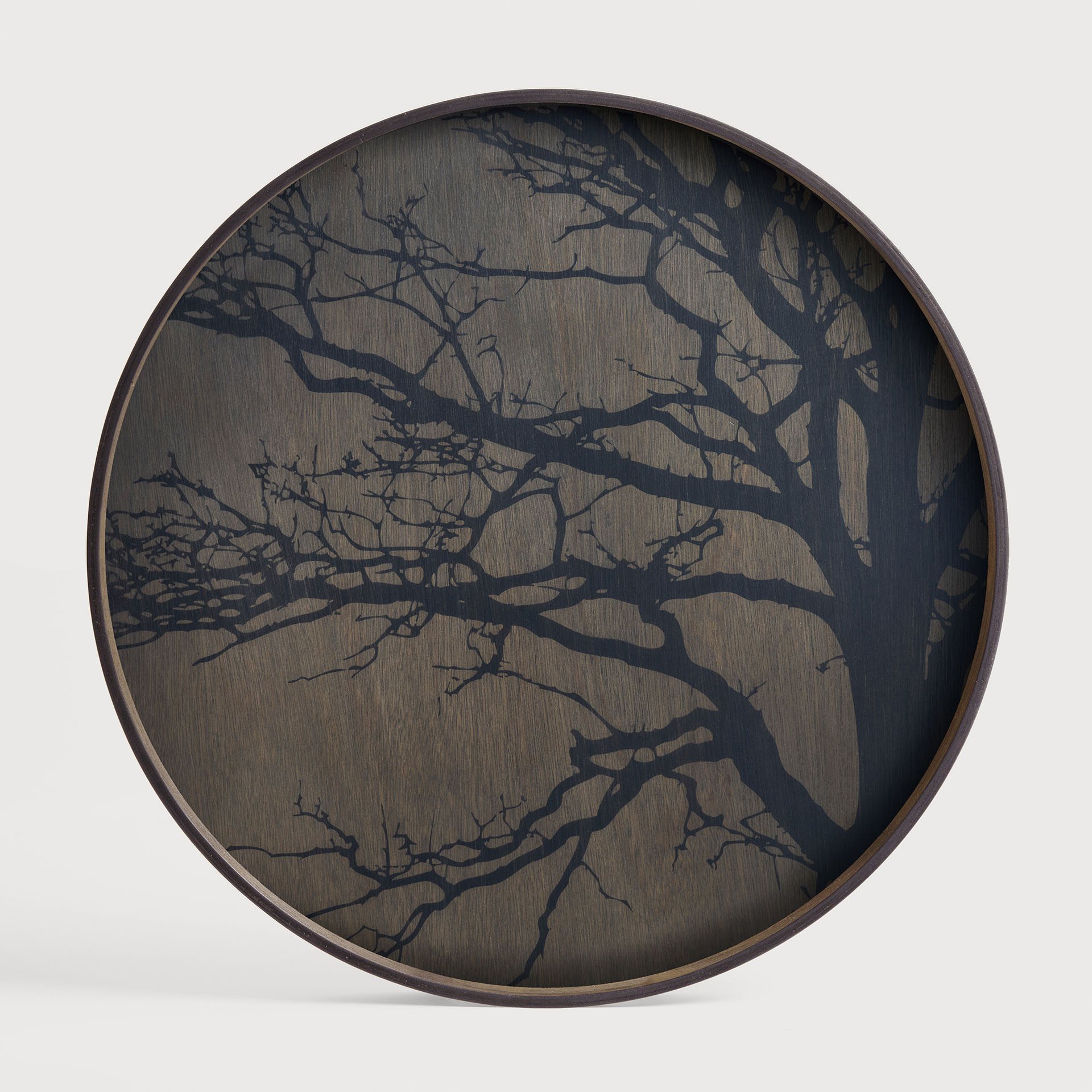 [20404*] Black Tree wooden tray