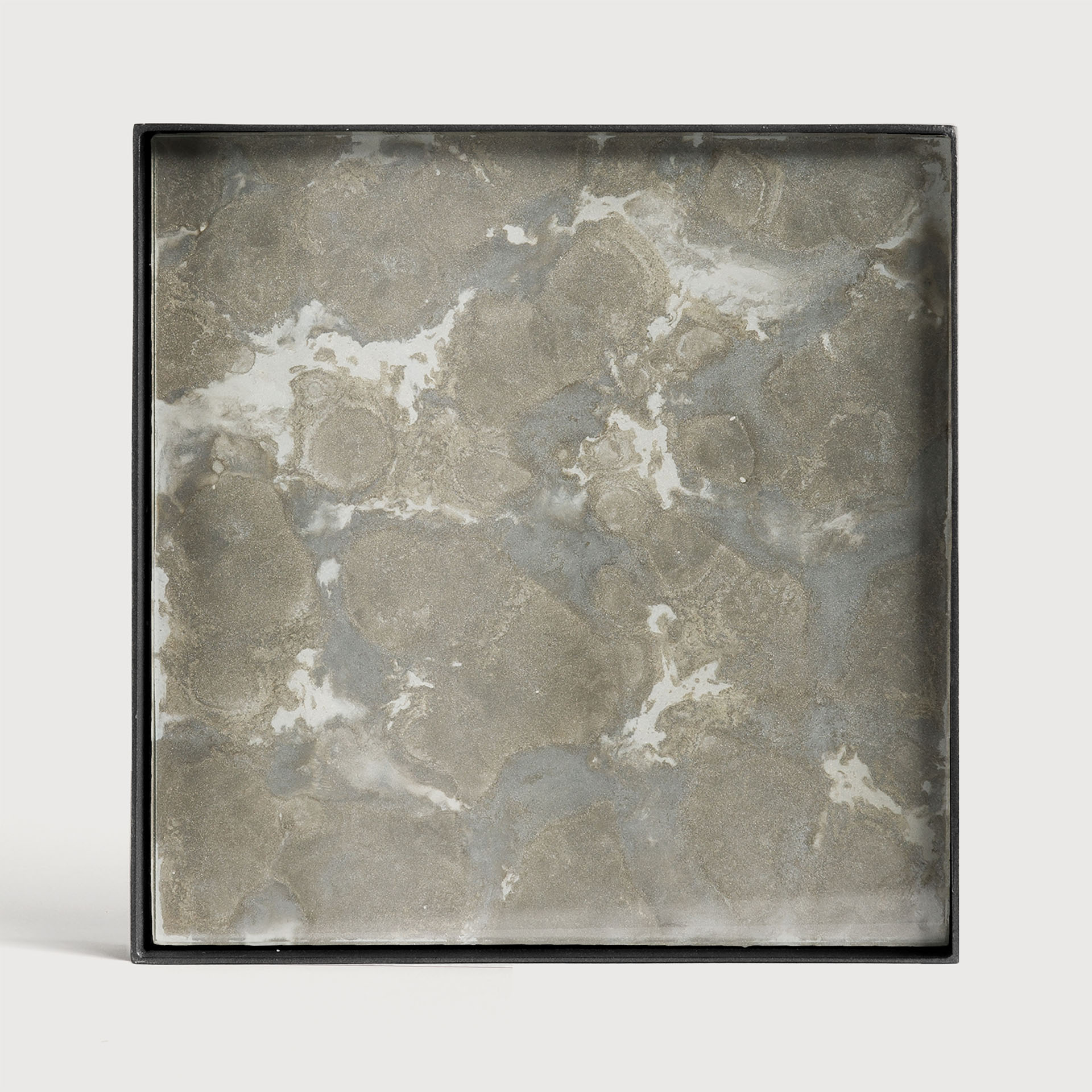 [20383R] Plateau en verre Organic (16x16x3cm)