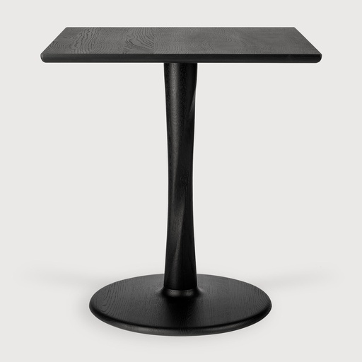 [50015] Oak Torsion square dining table  (Oak Black)