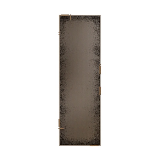 [20671] Frameless floor mirror - medium aged (Bronze)