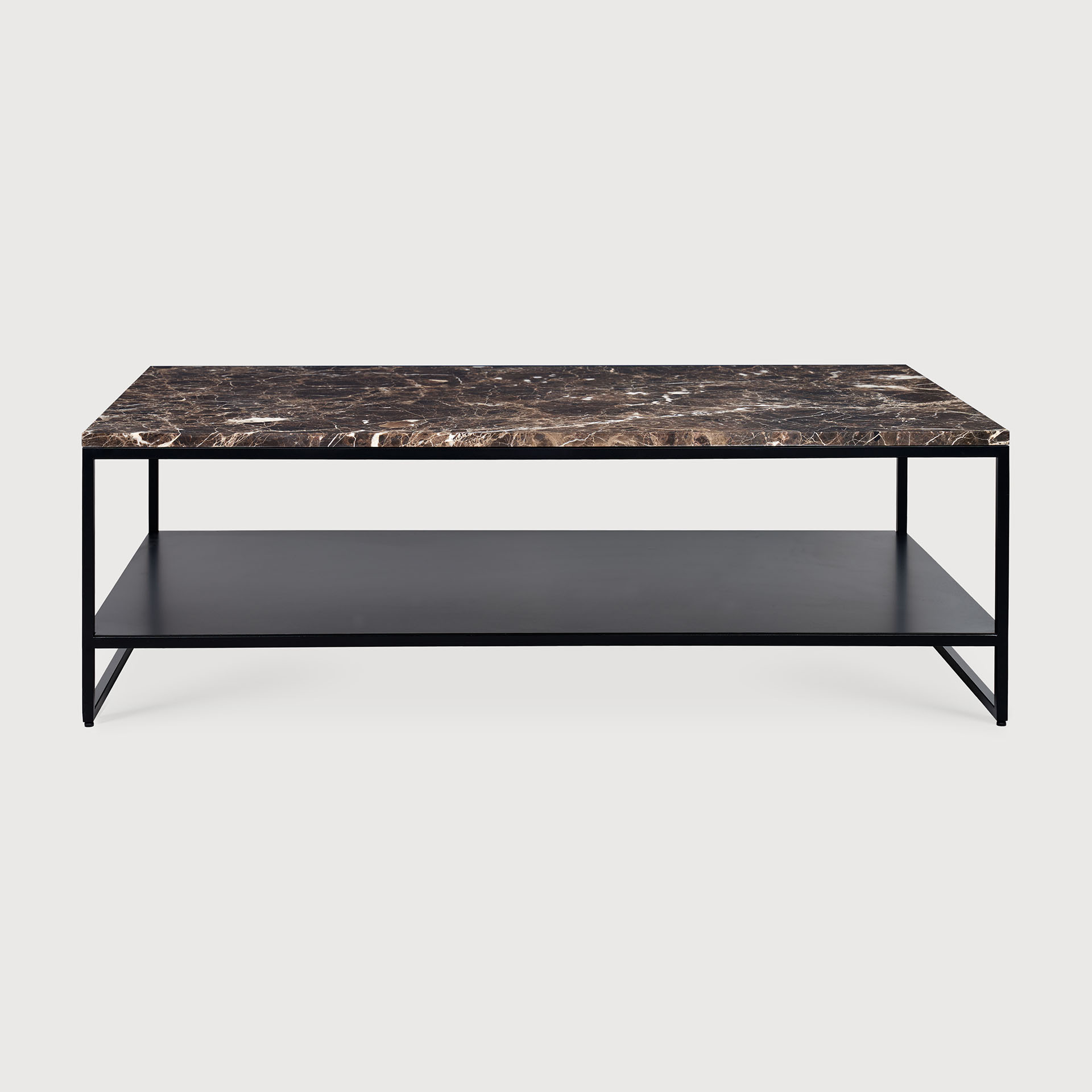 [60093*] Stone coffee table - Black Emperador