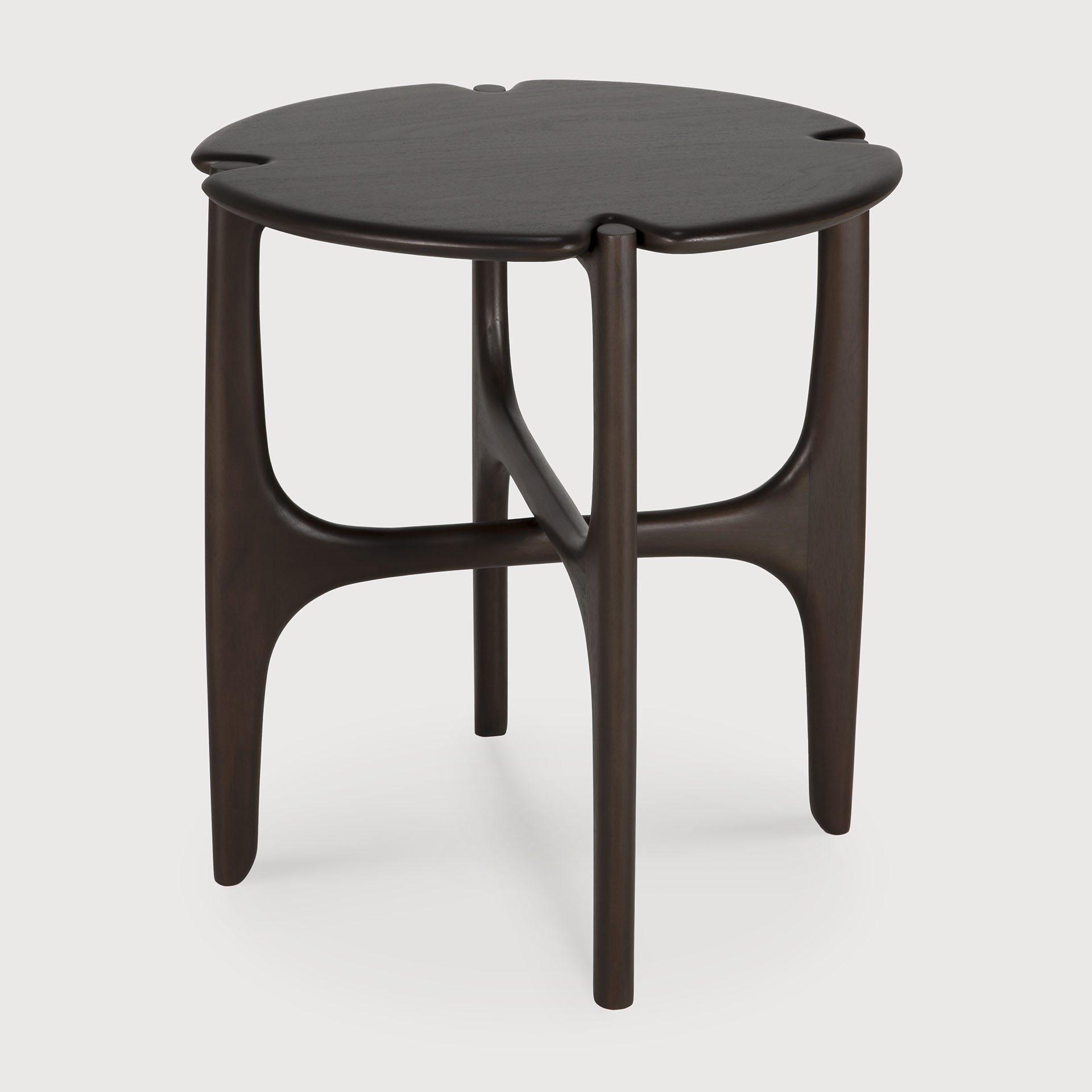 [35005] Mahogany PI side table (Dark brown)