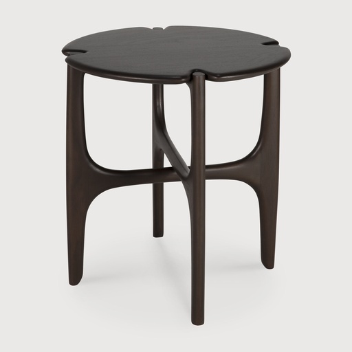 [35005] Mahogany PI dark brown side table