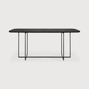 Oak Arc black dining table