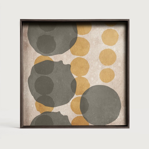 [20545*] Cinnamon Layered Dots glass tray