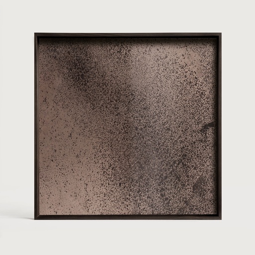 [20561] Bronze mirror tray - square (38x38x4cm)
