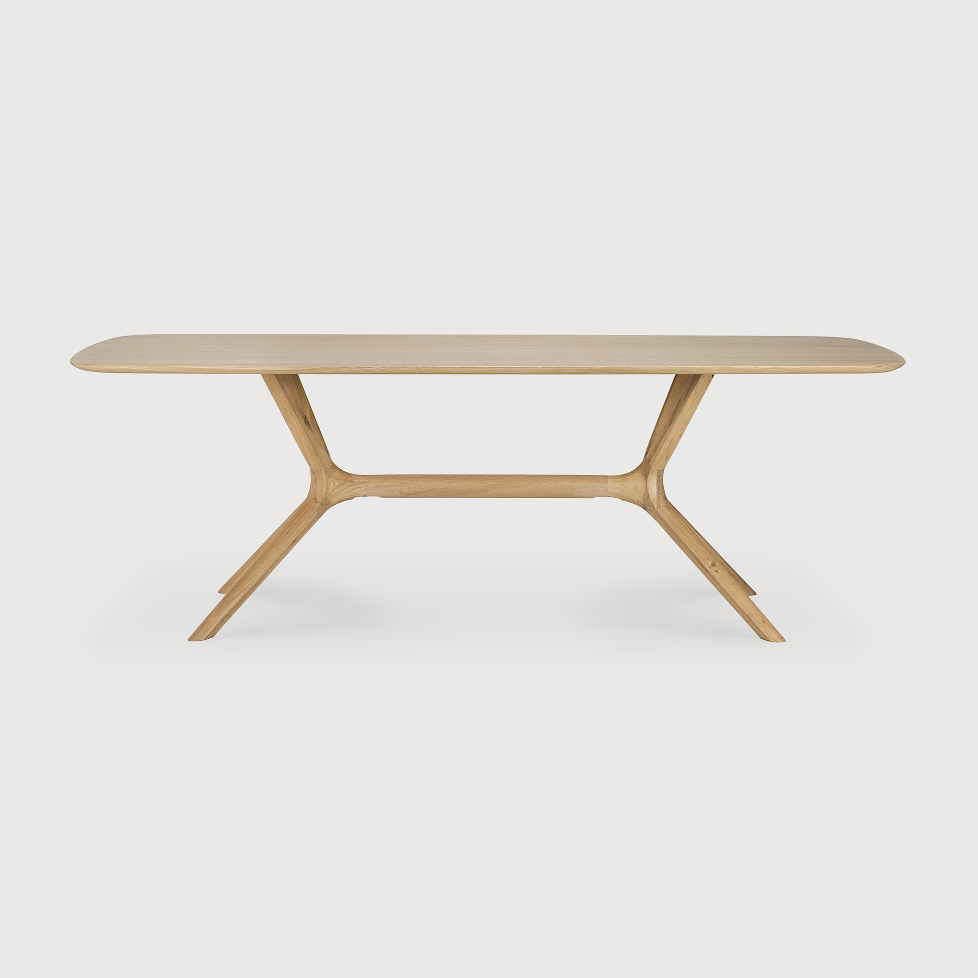 [50027*] Oak X dining table (200x100x76cm)